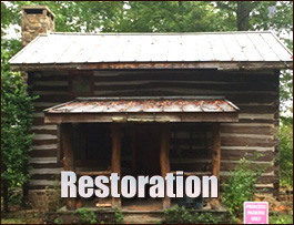 Historic Log Cabin Restoration  Valley, Alabama